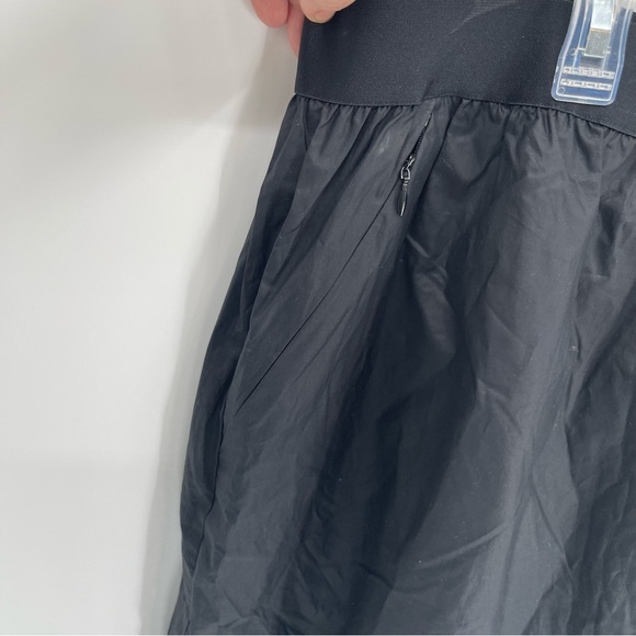 Good American Size 3X (6) Coated Cotton Poplin Shorts Black Elastic Waist - Picture 3 of 7